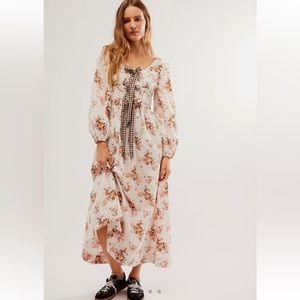 Free People Damson Madder Dakota Bow Dress